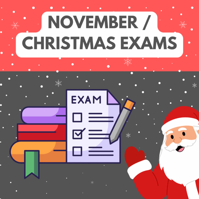 November / Christmas Exams and Solutions