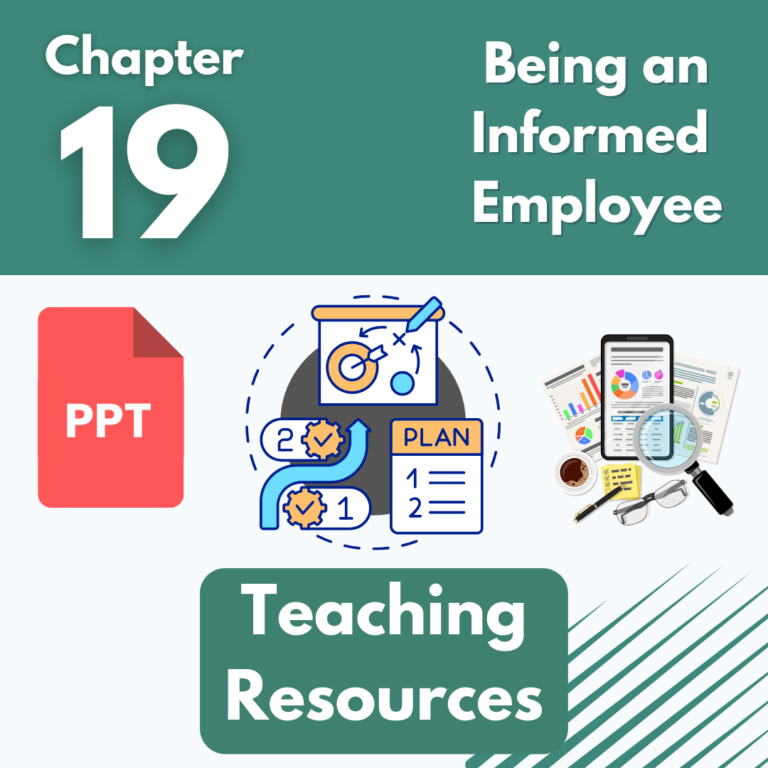 Chapter 19 – Teacher Resources